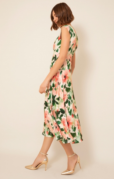 Luna Midi Dress (Peony Pink) by Alie Street