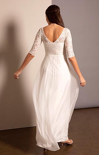 Opal Silk Gown Long Ivory by Alie Street