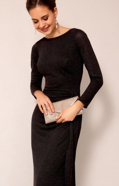 Sienna Gown (Glitter Black) by Alie Street