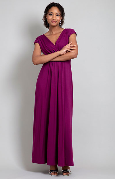 Maxi-Kleid Sophia  Dunkelrosa by Alie Street