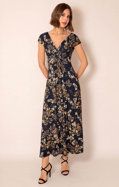 Sophia Maxi Dress (Golden Blossom) by Alie Street