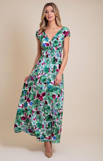 Robe Sophia longue (Vert Paradis) by Alie Street