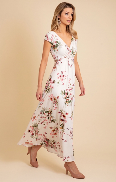 Sophia Maxi Dress (Petal Pink Floral) by Alie Street