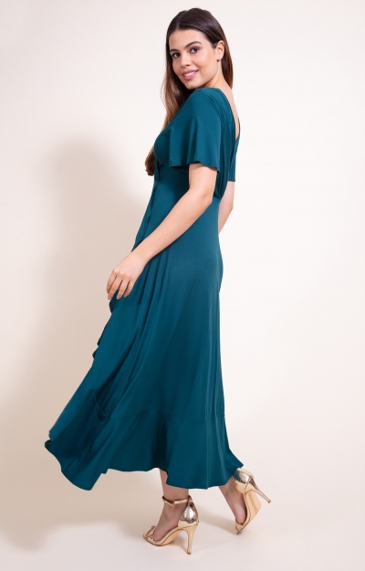 Waterfall Dress (Pine Green) by Alie Street