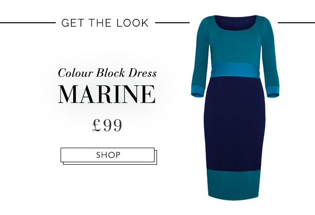 Colour Block Dress Marine Colour Block Dress Marine