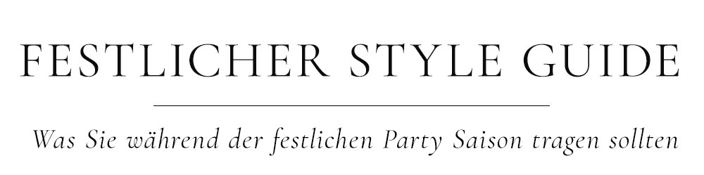 Styleguide Weihnachten & Silvester