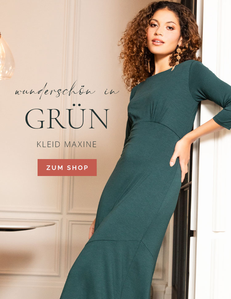 Asymmetrisches Kleid Maxine (Tannengrün) Asymmetrisches Kleid Maxine (Tannengrün)