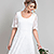 Brautkleid Eliza Aysmmetrisch (Elfenbein)