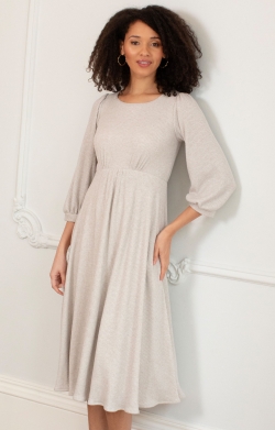 Kimberly Midi Dress (Sparkle Latte) Kimberly Midi Dress (Sparkle Latte)
