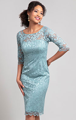 Lila Dress Short Glacial Green