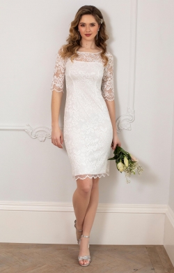 Lila Wedding Dress Short Ivory Lila Wedding Dress Short Ivory