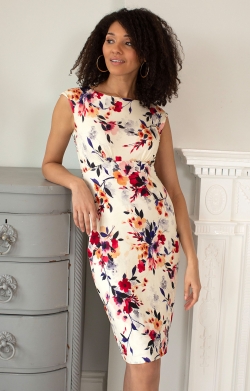 Pippa Shift Dress (Mystic Bloom)