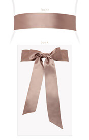 Smooth Satin Sash Antique Blush