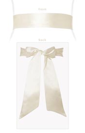 Smooth Satin Sash Cream