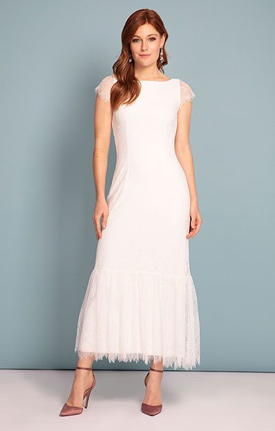 Beatrice Dress Ivory White by Alie Street