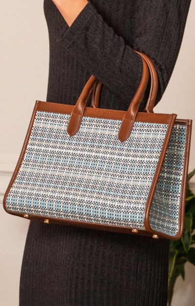 Ashbourne Handbag (Caspian Blue) by Alie Street Ashbourne Handbag (Caspian Blue) by Alie Street