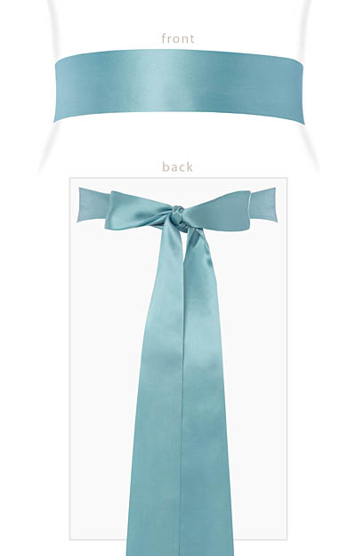 Smooth Satin Sash Long (Peppermint) by Alie Street Smooth Satin Sash Long (Peppermint) by Alie Street
