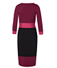 Colour Block Day Dress Berry by Alie Street