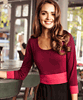 Colour Block Day Dress Berry by Alie Street Colour Block Day Dress Berry by Alie Street