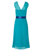 Cici Midi Evening Gown Viridian Green by Alie Street
