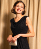 Cruise Cowl Neck Maxi Dress (Glitter Black) by Alie Street Cruise Cowl Neck Maxi Dress (Glitter Black) by Alie Street