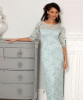 Lila Gown Long (Mint Silver Green) by Alie Street Lila Gown Long (Mint Silver Green) by Alie Street