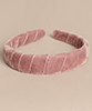 Headband Velvet Wrapped Dusty Rose by Alie Street Headband Velvet Wrapped Dusty Rose by Alie Street