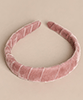 Headband Velvet Wrapped Dusty Rose by Alie Street Headband Velvet Wrapped Dusty Rose by Alie Street
