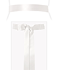 Smooth Satin Sash Slim Long Ivory by Alie Street Smooth Satin Sash Slim Long Ivory by Alie Street