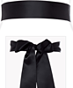 Smooth Satin Sash Black by Alie Street