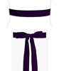 Velvet Ribbon Sash Purple by Alie Street Velvet Ribbon Sash Purple by Alie Street