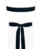 Velvet Ribbon Sash Rich Navy by Alie Street Velvet Ribbon Sash Rich Navy by Alie Street