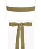 Velvet Ribbon Sash Sage Green by Alie Street Velvet Ribbon Sash Sage Green by Alie Street
