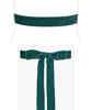 Velvet Ribbon Sash Teal Green by Alie Street Velvet Ribbon Sash Teal Green by Alie Street