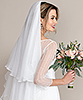 Silk Wedding Veil Short (Ivory White) by Alie Street Silk Wedding Veil Short (Ivory White) by Alie Street