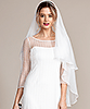 Silk Wedding Veil Short (Ivory White) by Alie Street