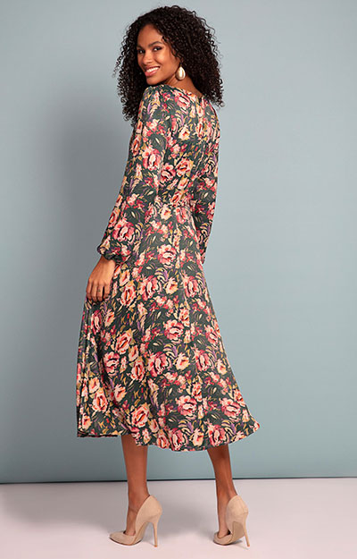 Robyn Dress Floral Green by Alie Street