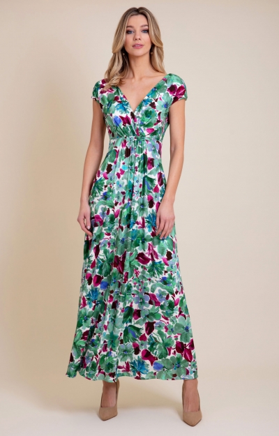 Sophia Maxi Dress (Paradise Green) by Alie Street